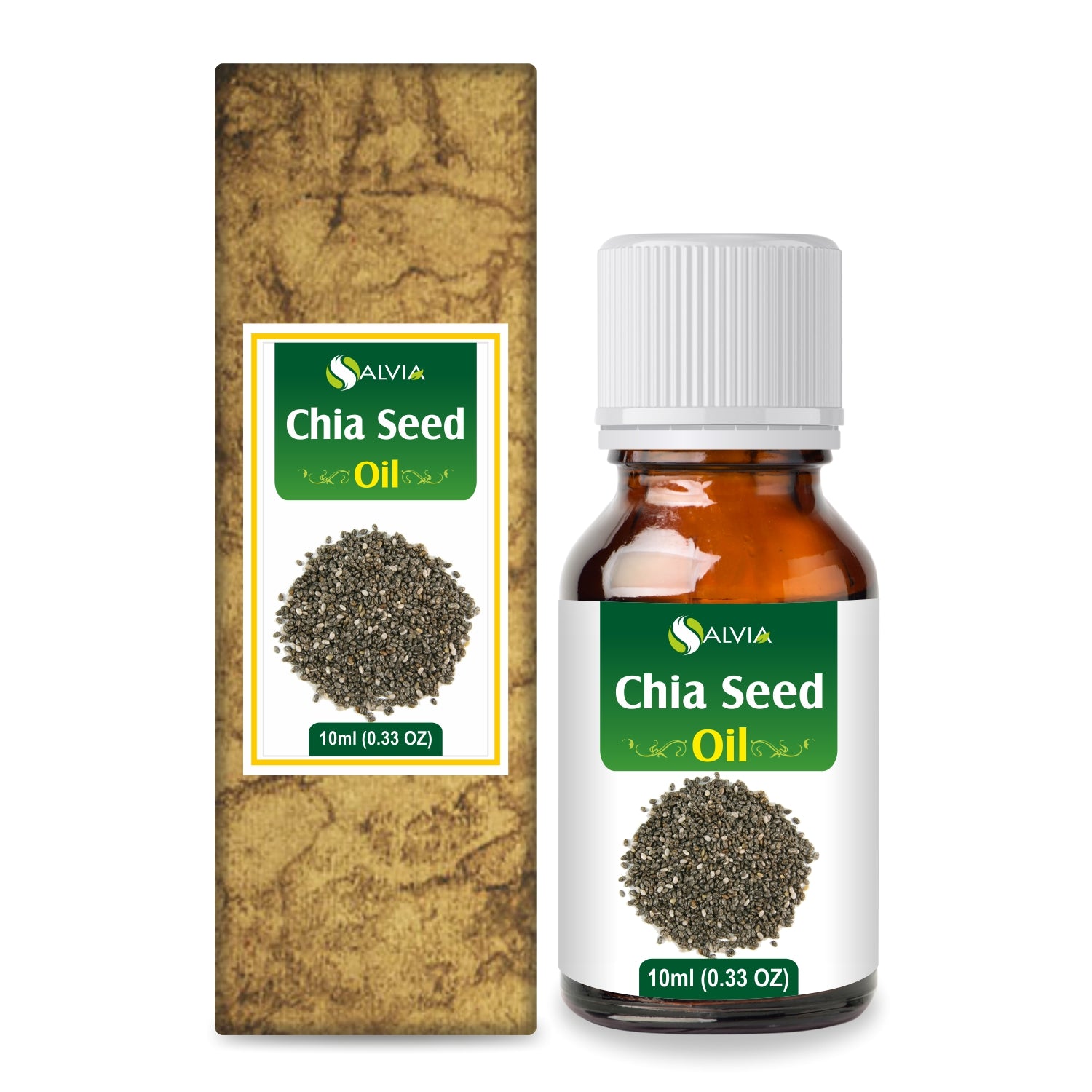 Salvia Natural Carrier Oils 10ml Chia Seed Oil For Hair Salvia Natural Carrier Oils 10ml Chia Seed Oil For Hair